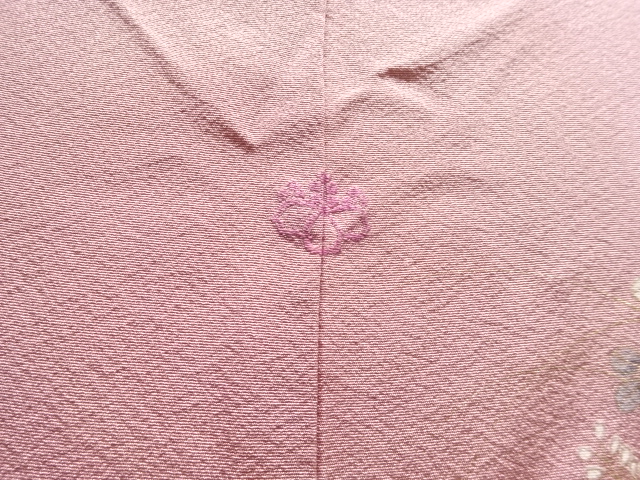  松・鶴・鴛鴦模様一つ紋訪問着